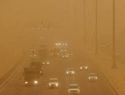 بالصور.. الغيوم والغبار يغطيان سماء الرياض