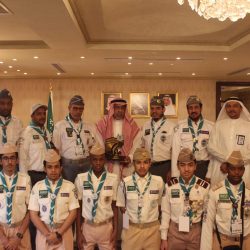 مفتي عام المملكة يستقبل الكشافة المشاركين في خدمة الحجاج