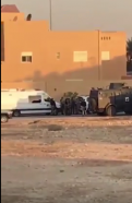 مقطع فيديو يوثق استعداد قوات الأمن لاقتحام الموقع الذي تحصن به إرهابيّا حي الياسمين