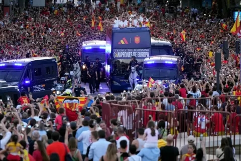 إسبانيا تحتفل بأبطال يورو 2024