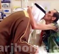 بالفيديو.. الشاعر”الرشيدي” يشكر سمو الأمير متعب على زيارته ببيت شعر
