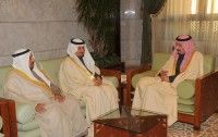 الأمير سلمان بن عبدالعزيز يستقبل أعضاء مجلس إدارة الغرفة التجارية بالخرج