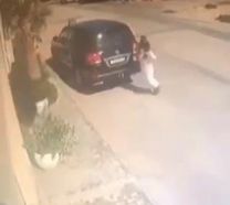بالفيديو.. كلاب ضالة تهاجم رجلاً وامرأة أثناء خروجهما من المنزل بالدمام