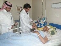 الدكتور الصبان ينقل تحيات خادم الحرمين للمنومين بالمستشفى