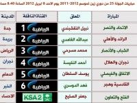 يوم مميز في الدوري السعودي 7 مباريات والقناة الرياضية تنقلها في وقت واحد