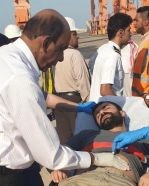 “حرس الحدود” ينقذ بحاراً تركياً أصيب بوعكة صحية طارئة في مياه الخليج العربي