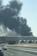 بالفيديو.. حريق في محطة قطار الحرمين في جدة.. والدفاع المدني يباشر