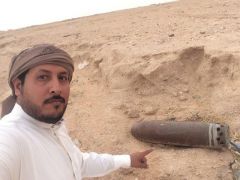 مواطن يعثر علي قذيفتين من مخلفات حرب الخليج بالباطن