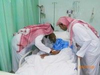 أبناء ثانوية الأمير سلطان في زيارة لمستشفى القوات المسلحة