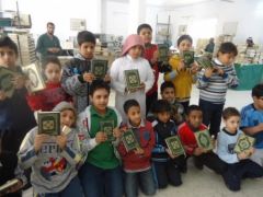 طلاب التوعية الإسلامية بإبتدائية فرسان الجزيرة يزورون مركز العناية بالمصاحف