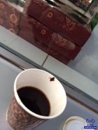 كوفي شوب يهدي  مواطن حشرة مع القهوة التركية