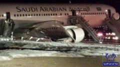 بالفيديو :طائرة “السعودية” تهبط اضطرارياً دون عجلات بمطار المدينة المنورة