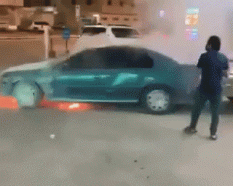 بالفيديو.. منقذ محطة الوقود من الانفجار جنوب الرياض يروي تفاصيل الحـادثة