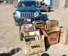 ضبط سيارة دبلوماسية في مأرب بداخلها ممنوعات لتهريبها للحوثيين