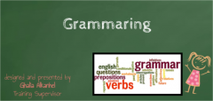 تعليم الخرج ينفذ برنامج (Grammaring)‏