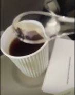 بالفيديو..راكب يعثر علىً ذباب بكأس شاي على متن طائرة سعودية