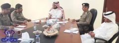 رئيس مركز الدلم عقد إجتماعا مع قيادات  القطاعات الأمنية المرور والشرطة والدوريات الأمنية