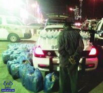 دوريات الأمن تضبط مروج سعودي بحوزته 480 زجاجة مسكر