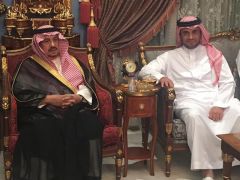أمير الرياض يعزي أسرة البلطان