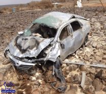 بالصور.. رجل أمن ينقذ 6 من عائلة طبيب سوداني قبل احتراقهم في مركبتهم