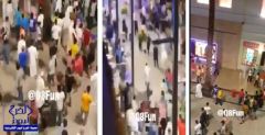 بالفيديو.. هوشة بين سعوديين وكويتيين في مول بالكويت بسبب “الخزة”