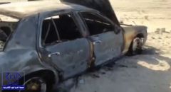 بالفيديو.. مواطن يعثر على سيارته محترقة بالكامل بعد سرقتها بأسبوع