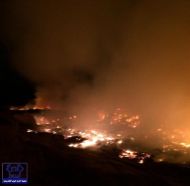“مدني الخرج” يباشر حريقاً داخل مزرعة.. ولا إصابات