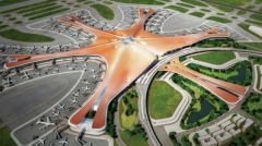 إنشاء مطار عملاق في بكين من تصميم المهندسية العراقية زها حديد