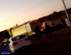 بالفيديو.. إصابة شخصين من طاقم قناة بداية في حادث مروري بالرياض