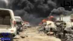 بالفيديو.. حريق ضخم في تشاليح بريمان.. وأصحابها يتهمون أمانة جدة