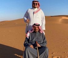 صورتان لأمير منطقة نجران مع ابنه الأمير فهد والأمير عبدالعزيز بن بندر
