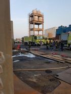 إصابة 12 شخصا إثر حريق بمصنع لتدوير الحديد في رابغ