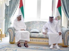 بالفيديو والصور.. رئيس الإمارات يستقبل محمد بن زايد ويتلقى التهاني باليوم الوطني الـ47