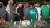 الشعلاويين يحتفلون بلاعب المنتخب الشيحان ولاعب الفيصلي صالح الهوساوي