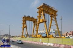 بالصور.. بدء العمل بتركيب الجسور في المسار الرابع بـ”قطار الرياض”