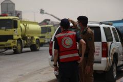 إصابة 24 شخصاً في حريق بأحد فنادق الرياض