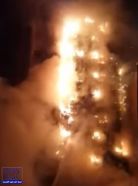بالفيديو.. حريق بمحطة كهرباء بمكة يمتد إلى محل تجاري ومبنى مكون من 10 طوابق