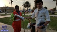 ثانوية الملك عبدالله تنفذ المشروع التطوعي(كسوة الشتاء)