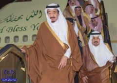خادم الحرمين يصل إلى الرياض قادمًا من حفر الباطن