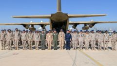 وصول القوات السعودية إلى جمهورية مصر العربية للمشاركة في تمرين درع العرب 1