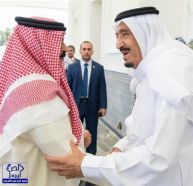 بالصور.. خادم الحرمين يستقبل ملك البحرين ويبحثان علاقات البلدين