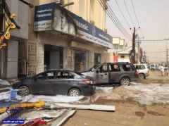 بالصور.. مصرع مواطنة وإصابة 7 أشخاص إثر سقوط مقذوفات حوثية بصامطة