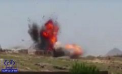 بالفيديو.. شاهد لحظة إفشال الطيران السعودي إطلاق صاروخ سكود حوثي وتدميره في مكانه داخل اليمن