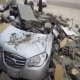 فيديو : أمطار الرياض تسقط جدار على سيارة وتتلفها تماما